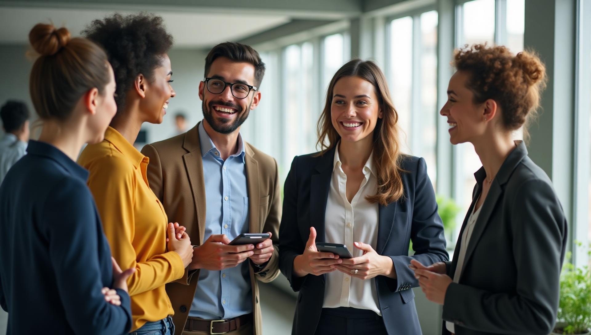 Professional team collaboration